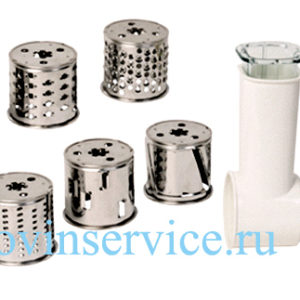 XF990101 - Комплект насадок для овощерезки к мясорубкам Moulinex A133, ADR7, ADR8, DKA, ME2, ME4, ME6