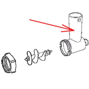 MS-651183, MS-651183 - Корпус шнека  к мясорубкам Moulinex ME1068, ME1088