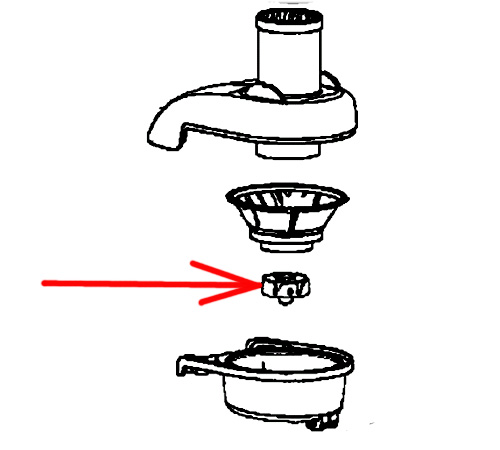 SS-193704 - Соединительная муфта соковыжималок Moulinex, Tefal.