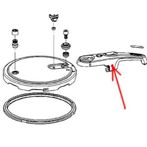 SS-980581 - Ручка крышки для скороварки Tefal